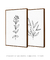 Conjunto com 2 Quadros Decorativos - Ramo Fine Line 02 + Ramo Fine Line 01 na internet