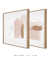 Imagem do Conjunto com 2 Quadros Decorativos - Rosa Minimalista N.01 Quadrado + Rosa Minimalista N.02 Quadrado