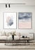 Conjunto com 2 Quadros Decorativos - Rose Strokes + Rose and Blue Ocean