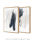 Conjunto com 2 Quadros Decorativos - Soft Minimal Blue Strokes 01 + Soft Minimal Blue Strokes 02 - loja online