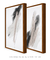 Conjunto com 2 Quadros Decorativos - Soft Minimal Gray Strokes 01 + Soft Minimal Gray Strokes 02 - comprar online