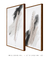 Conjunto com 2 Quadros Decorativos - Soft Minimal Gray Strokes 01 + Soft Minimal Gray Strokes 02 - comprar online