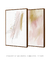 Imagem do Conjunto com 2 Quadros Decorativos - Soft Minimal Rose Strokes 01 + Rose Feelings