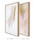 Conjunto com 2 Quadros Decorativos - Soft Minimal Rose Strokes 01 + Rose Feelings - loja online