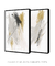 Conjunto com 2 Quadros Decorativos - Soft Minimal Strokes 01 + Soft Minimal Strokes 02