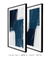 Conjunto com 2 Quadros Decorativos - Wild Blue N.01 + Wild Blue N.02 - loja online