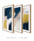 Conjunto com 3 Quadros Decorativos - Abstraction N.01 + Abstraction N.02 + Abstraction N.03