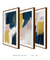 Conjunto com 3 Quadros Decorativos - Abstraction N.01 + Abstraction N.02 + Abstraction N.03