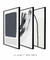 Conjunto com 3 Quadros Decorativos - Balance Navy + The Shore N.01 + Modern Abstract 01 na internet