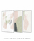 Conjunto com 3 Quadros Decorativos - Blooming + Blooming Shapes N.01+ Flora N.03 - Rachel Moya | Art Studio - Quadros Decorativos