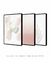 Conjunto com 3 Quadros Decorativos - Blooming + Serenity Rose Díptico N.01 + Leaf Minimal Bege