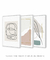Conjunto com 3 Quadros Decorativos - Connected + Interlude + Minimal Shapes and Forms - Rachel Moya | Art Studio - Quadros Decorativos