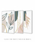 Conjunto com 3 Quadros Decorativos - Folhagem Boho + Nuances Spring 03 + Botanical Mint Spring - Rachel Moya | Art Studio - Quadros Decorativos