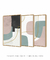 Conjunto com 3 Quadros Decorativos - Modern Shapes 01 + Modern Shapes 02 + Modern Shapes 04 - loja online