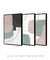 Conjunto com 3 Quadros Decorativos - Modern Shapes 01 + Modern Shapes 02 + Modern Shapes 04