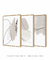 Conjunto com 3 Quadros Decorativos - Neutral Lines and Strokes + Stones Composition + Unity Neutral - loja online