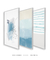 Conjunto com 3 Quadros Decorativos - Pinceladas Azuis + Mar + Beach na internet