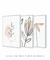 Conjunto com 3 Quadros Decorativos - Ramo Minimalista + Folhagem Boho + Simple Flower - Rachel Moya | Art Studio - Quadros Decorativos