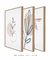 Conjunto com 3 Quadros Decorativos - Ramo Minimalista + Folhagem Boho + Simple Flower - loja online