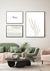 Gallery Wall com 3 Quadros Decorativos - Lar Horizontal (30x42) + Nuances Minimal Nude (30x42) + Leaf Minimal Bege (50x70)