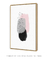 Quadro Decorativo Abstrato Nórdico Rosa Pinceladas - loja online