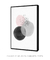 Quadro Decorativo Abstrato Nórdico Rosa - comprar online