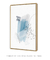 Quadro Decorativo Abstrato Pinceladas Azuis - loja online