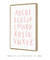 Quadro Decorativo Alfabeto Kids Rosa - loja online