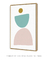 Quadro Decorativo Balance Minimal Verde e Rosa - loja online