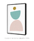 Quadro Decorativo Balance Minimal Verde e Rosa - comprar online