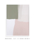 Quadro Decorativo Composição Abstrata Verde, Rosa e Bege 01 - Rachel Moya | Art Studio - Quadros Decorativos