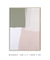 Quadro Decorativo Composição Abstrata Verde, Rosa e Bege 01 na internet