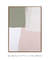 Imagem do Quadro Decorativo Composição Abstrata Verde, Rosa e Bege 01