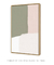 Quadro Decorativo Composição Abstrata Verde, Rosa e Bege 02 - loja online
