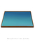Quadro Decorativo Degradê Azul Celeste Horizontal - comprar online