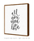 Quadro Decorativo Frase All You Need Is Love Quadrado - comprar online