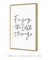 Quadro Decorativo Frase Enjoy The Little Things Lettering - loja online