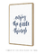 Quadro Decorativo Frase Enjoy The Little Things Marinho - loja online