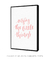 Quadro Decorativo Frase Enjoy The Little Things Rosa