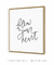 Quadro Decorativo Frase Follow Your Heart Lettering - Quadrado - loja online