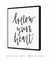 Quadro Decorativo Frase Follow Your Heart Quadrado - comprar online