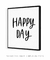 Quadro Decorativo Frase Happy Day Quadrado - Rachel Moya | Art Studio - Quadros Decorativos