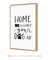 Quadro Decorativo Frase Home Is Where Your Dog Is Branco - loja online