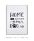 Quadro Decorativo Frase Home Is Where Your Dog Is Branco - loja online
