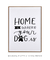 Quadro Decorativo Frase Home Is Where Your Dog Is Branco
