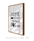Quadro Decorativo Frase Home Is Where Your Dog Is Branco na internet