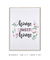 Quadro Decorativo Frase Home Sweet Home Floral - loja online