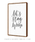 Imagem do Quadro Decorativo Frase Let's Stay Home