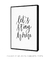 Quadro Decorativo Frase Let's Stay Home - comprar online