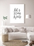 Quadro Decorativo Frase Let's Stay Home